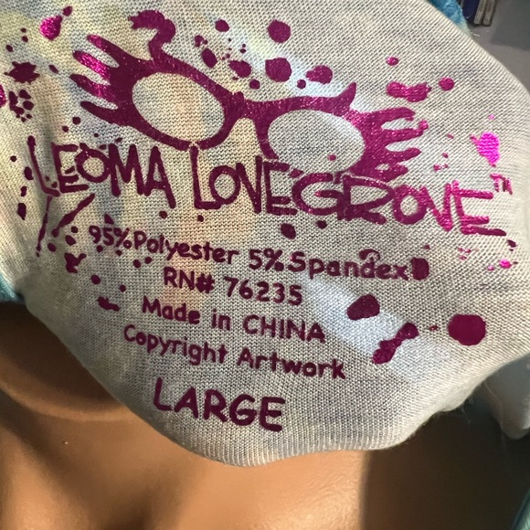 NWT Leoma Lovegrove Top Florida Girl Bicycle Long Sleeve Wearable Art Shirt - Picture 6 of 6